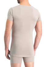 Load image into Gallery viewer, NOSHIRT original - regular V - invisible khaki - achterkant